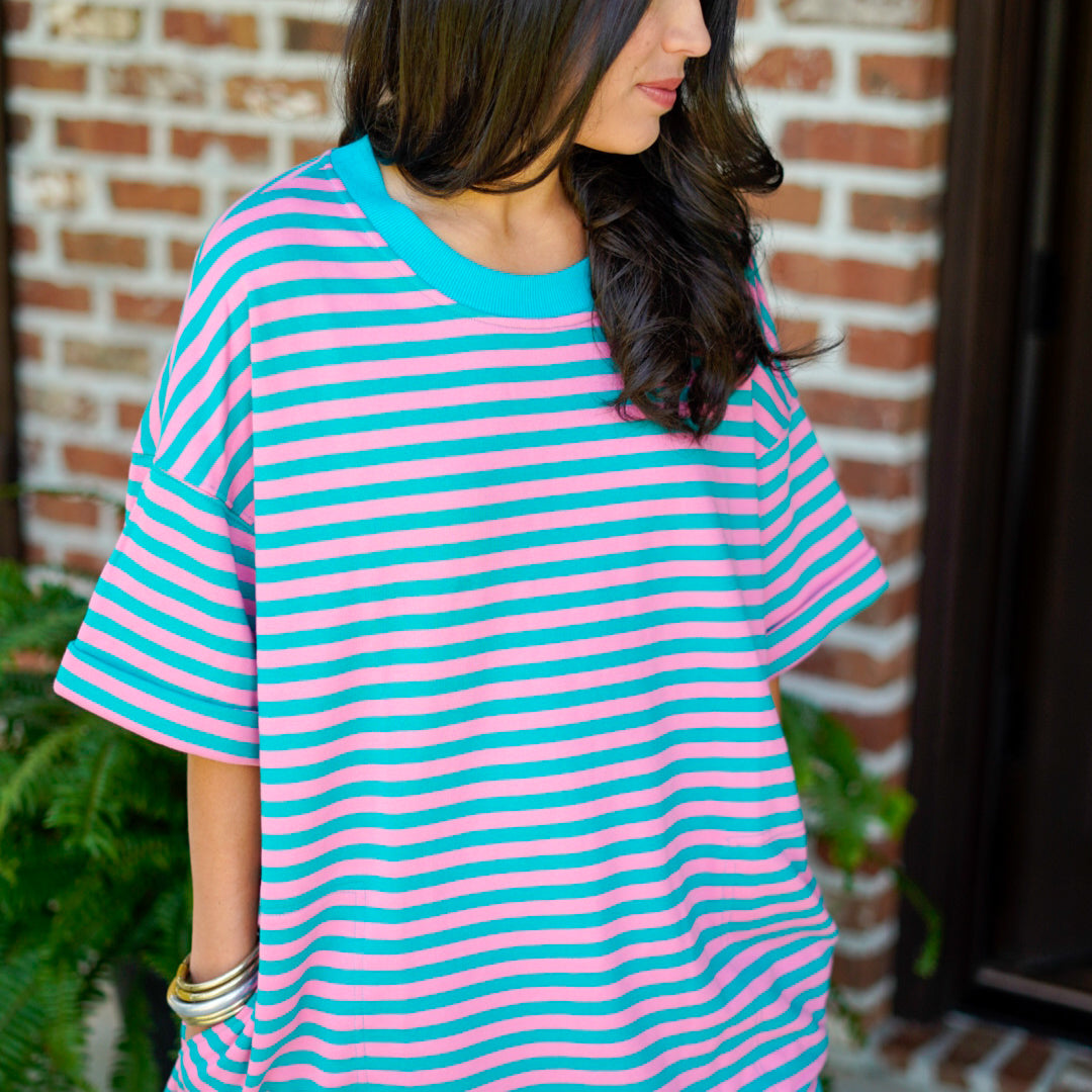 Vibrant Striped Dress