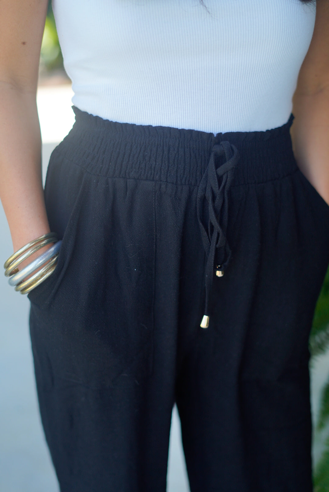 Black Linen Pants