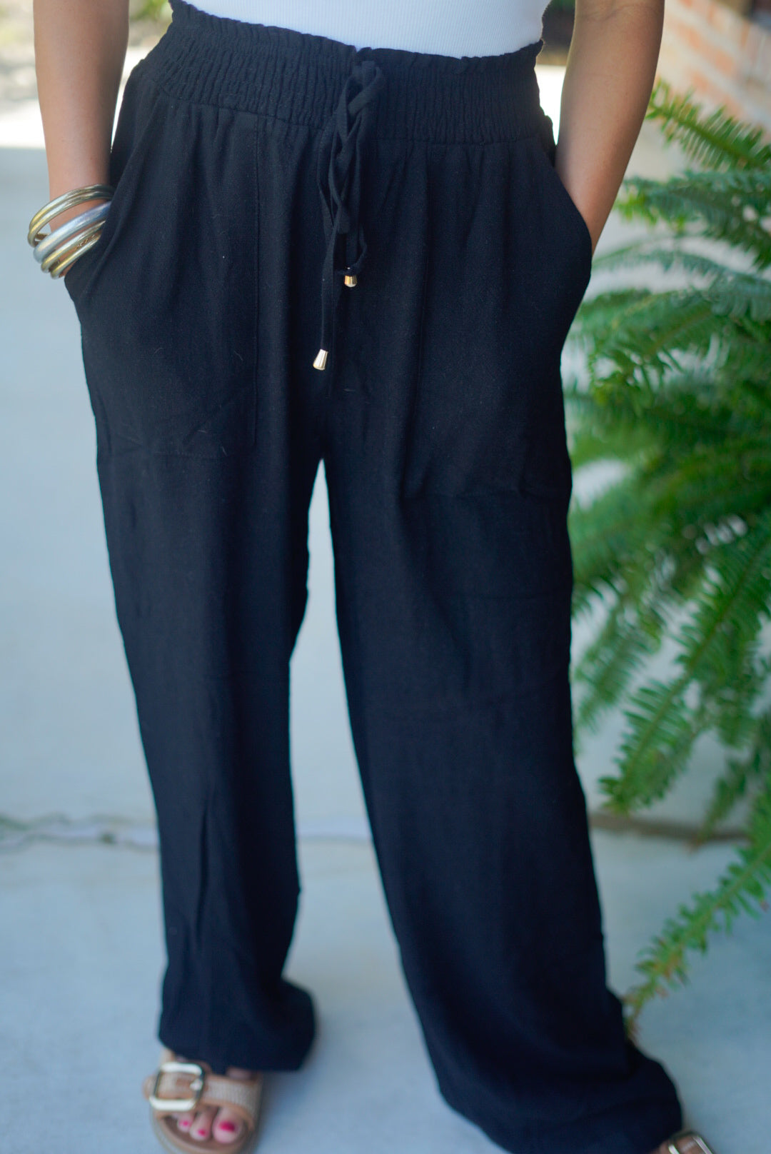 Black Linen Pants