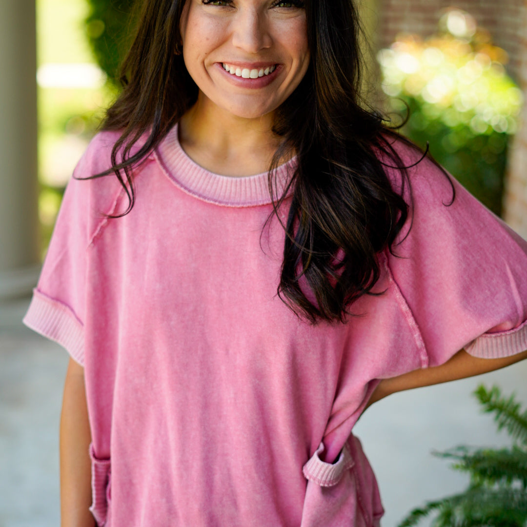 Relaxed Fit Top with Pockets
