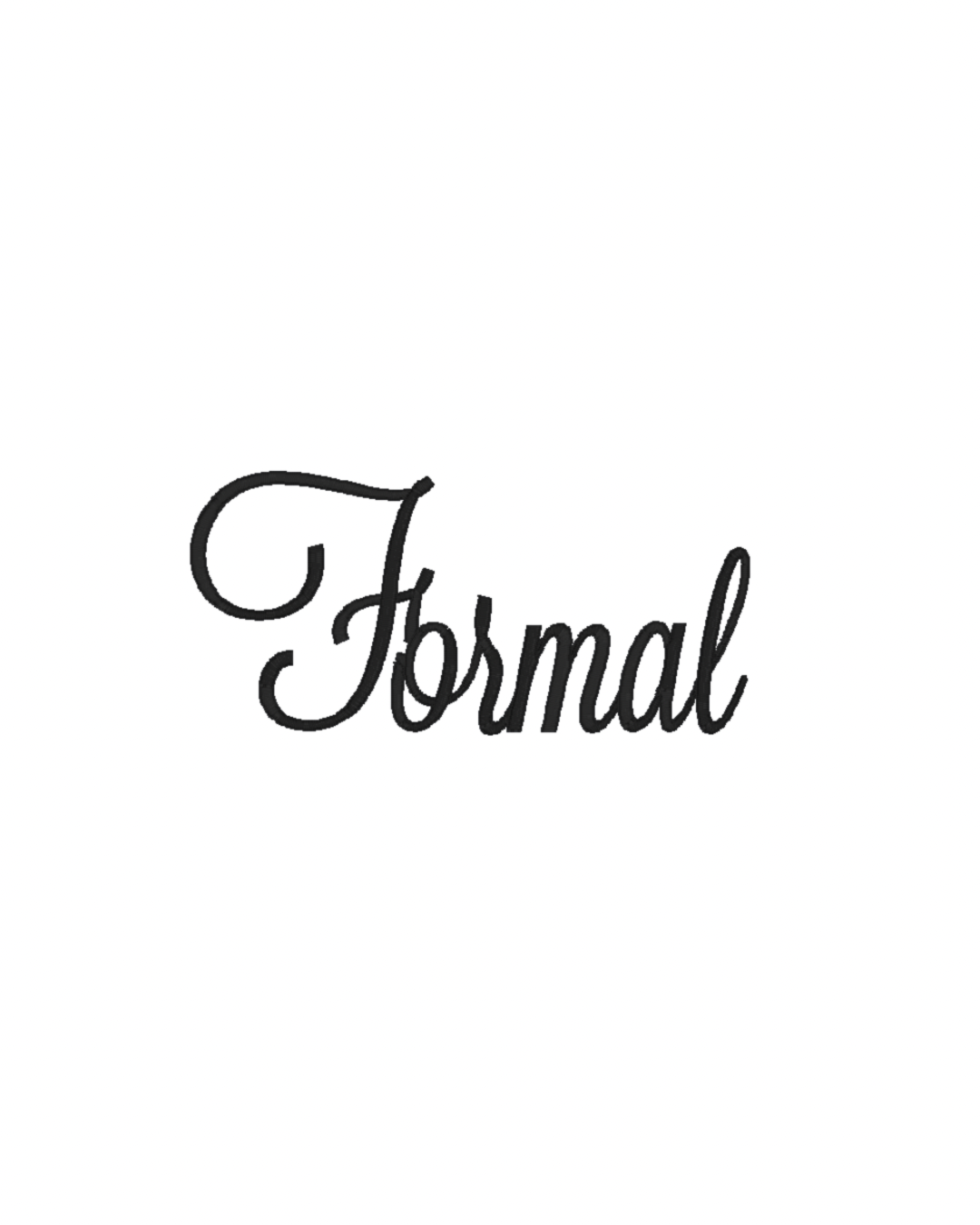 Formal Name Font