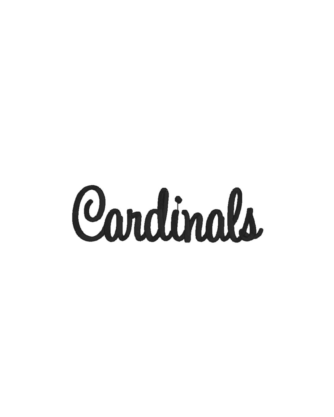 Cardinals Name Font
