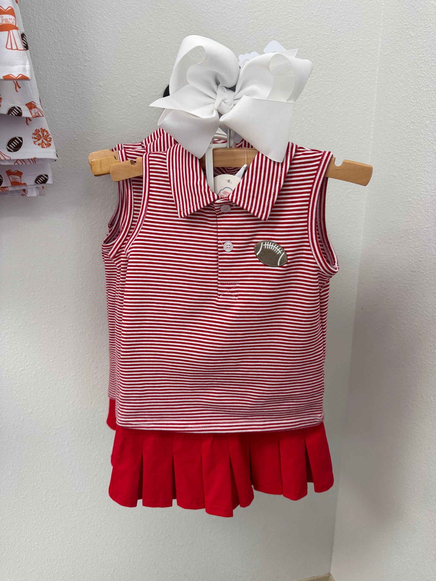 Collared Football Girls Set