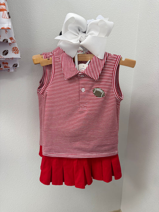 Collared Football Girls Set