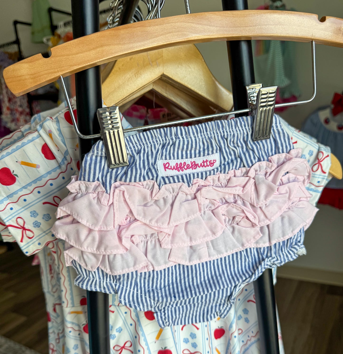 Seersucker Ruffle Set
