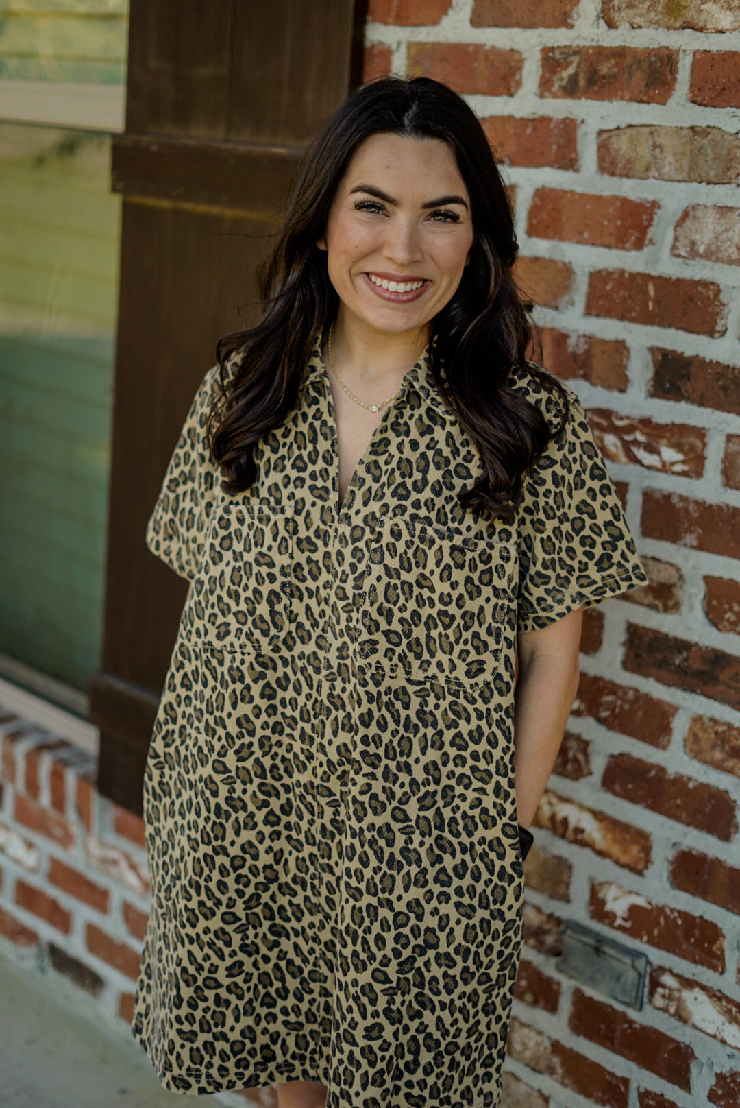 Cheetahlicious Denim Dress