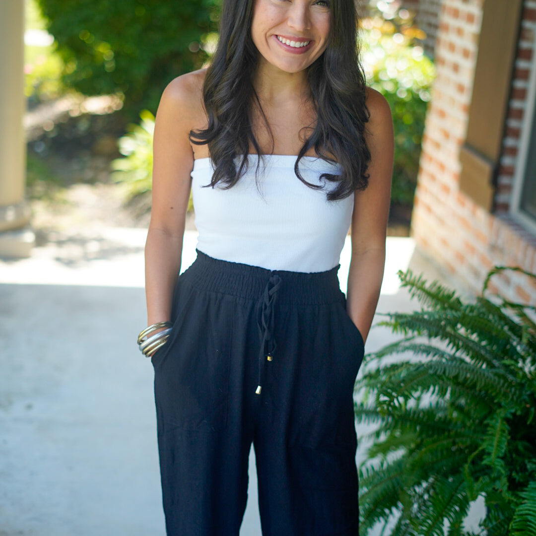 Black Linen Pants