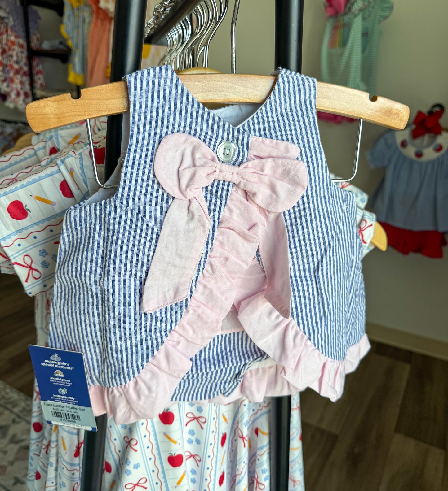 Seersucker Ruffle Set