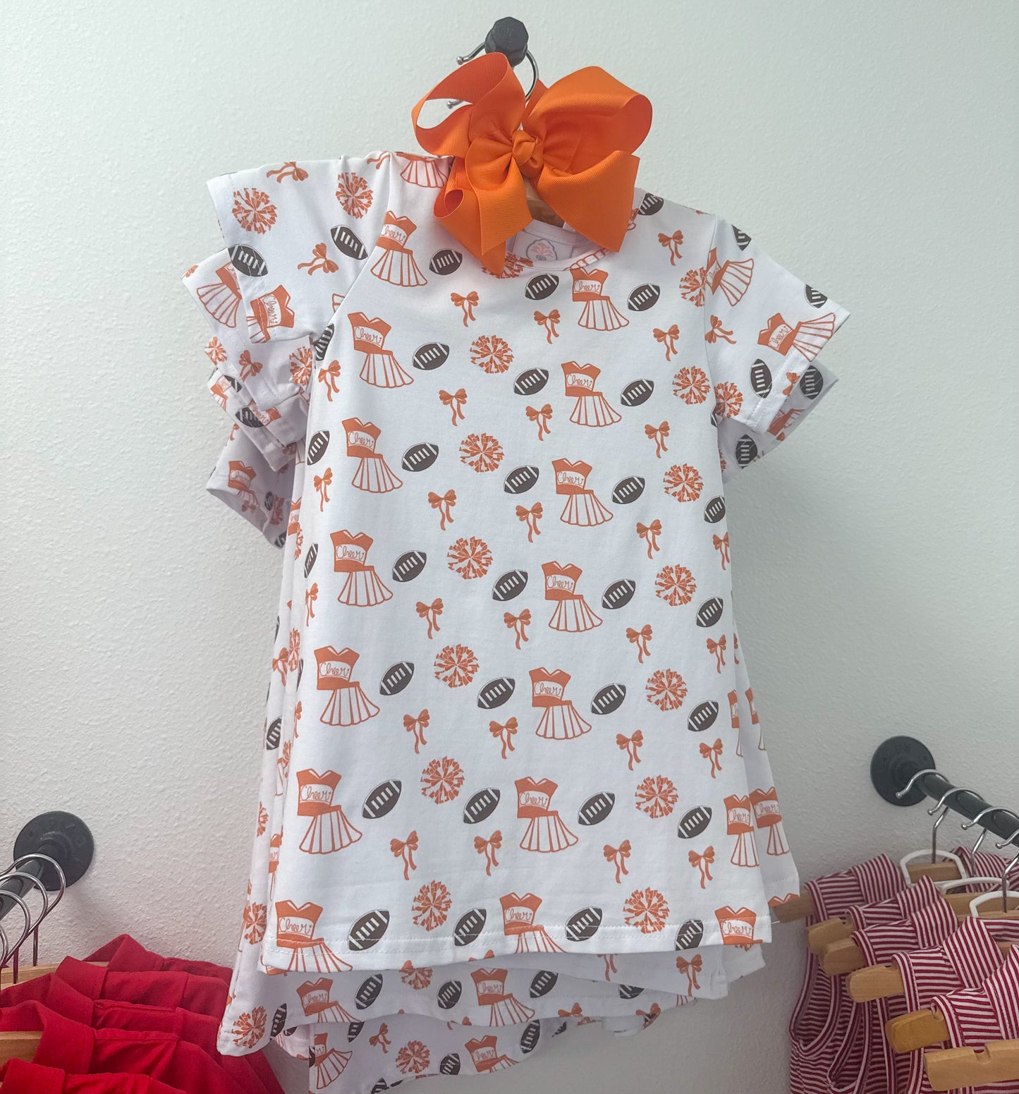 Varsity Orange Swing Dress