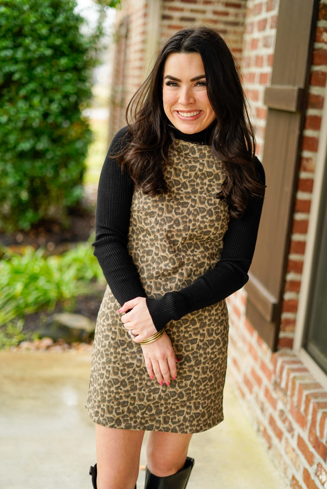 Purrrrfect Boat Neck Dress
