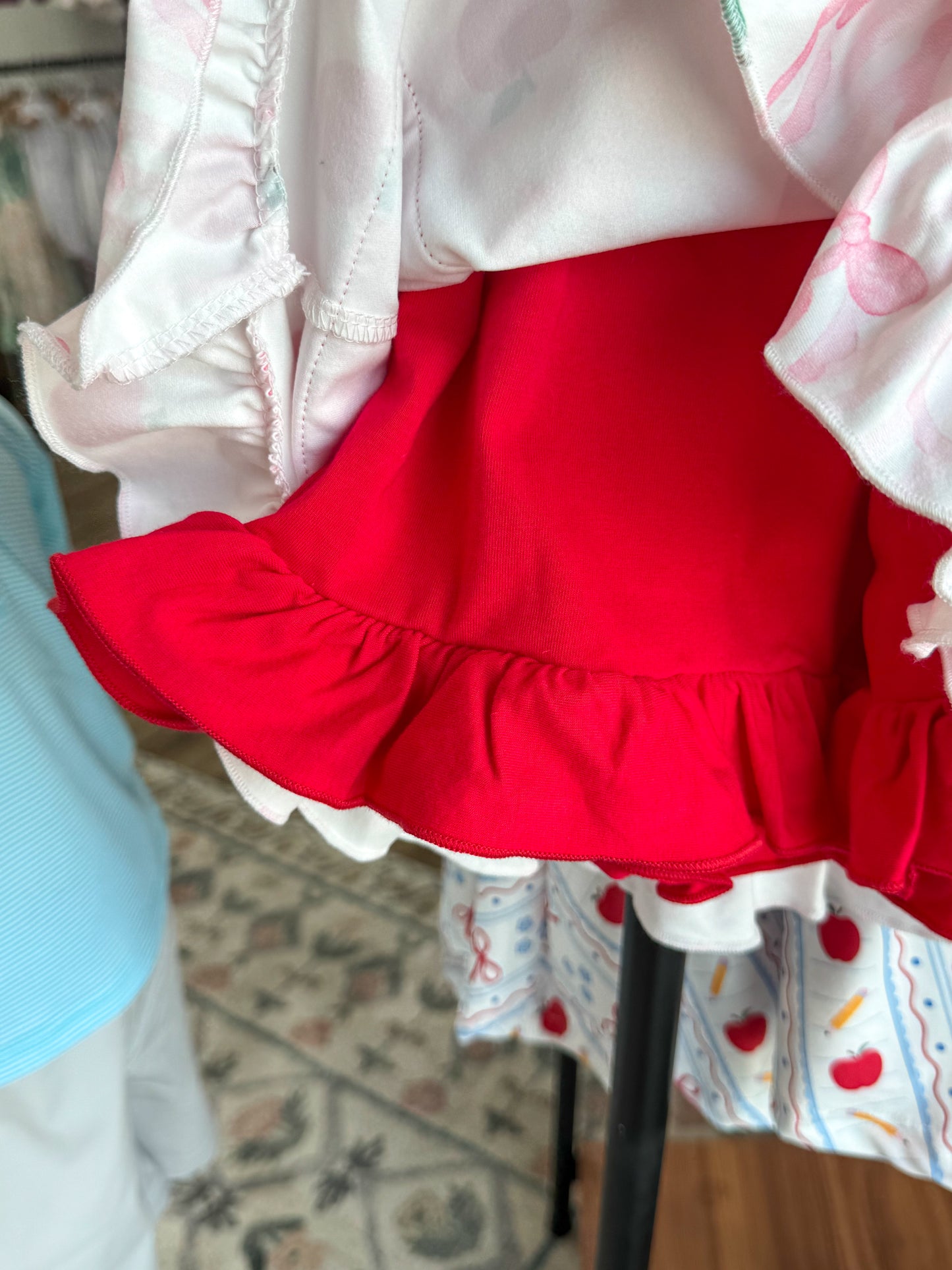 Apple and Pink Bow Set