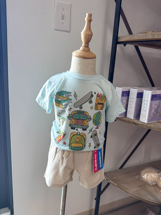 School Icons Boy Tee