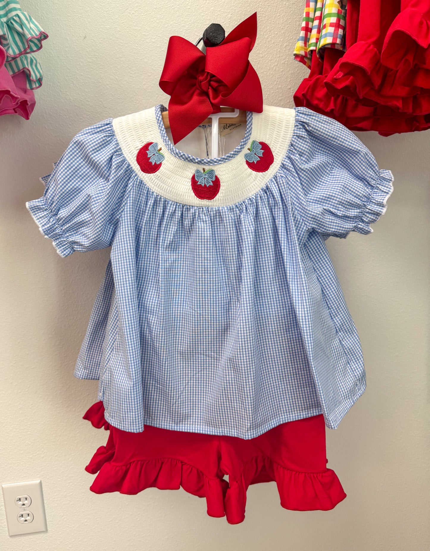 Smocked Apple Set