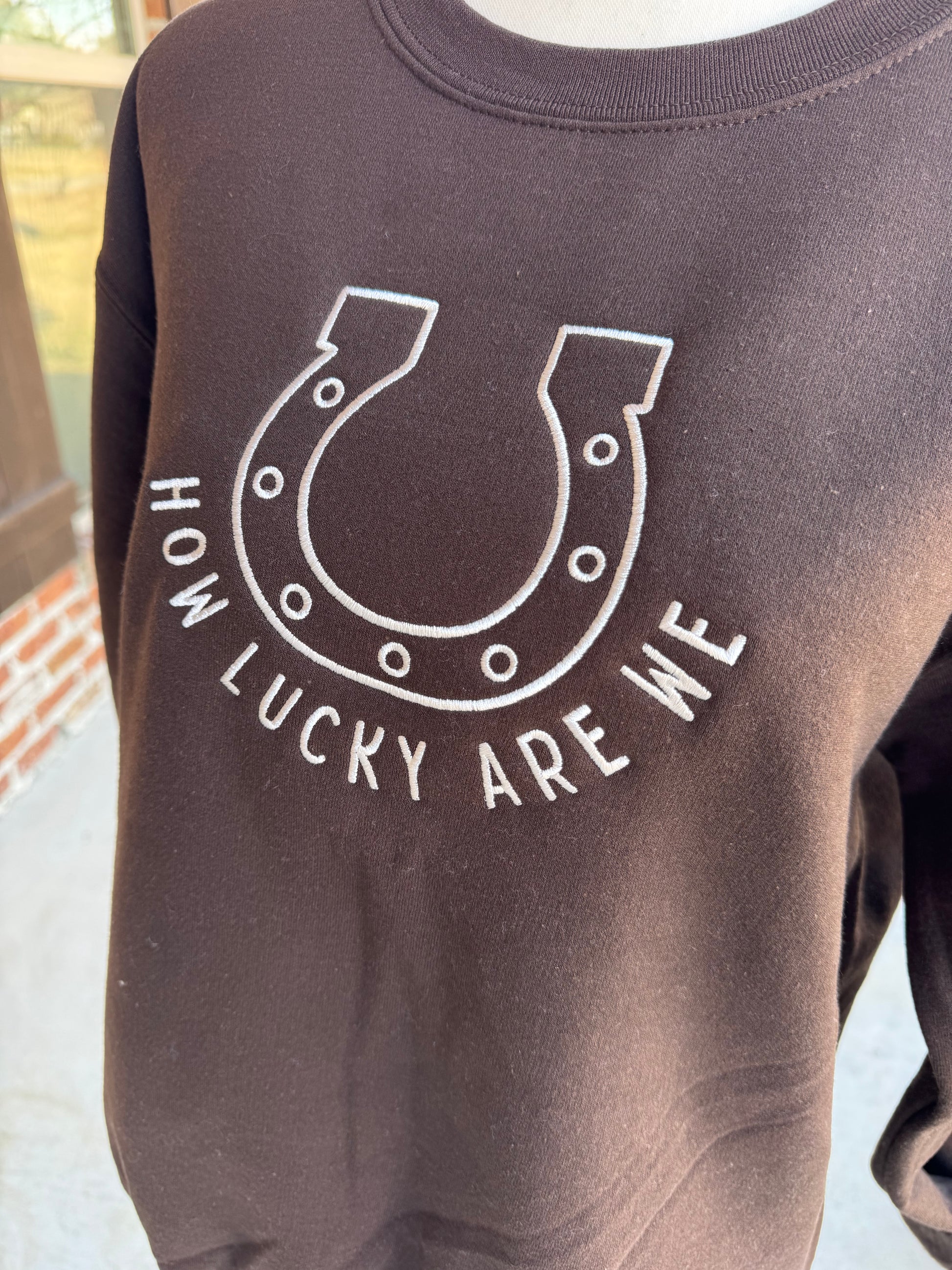 How Lucky Are We Sweatshirt