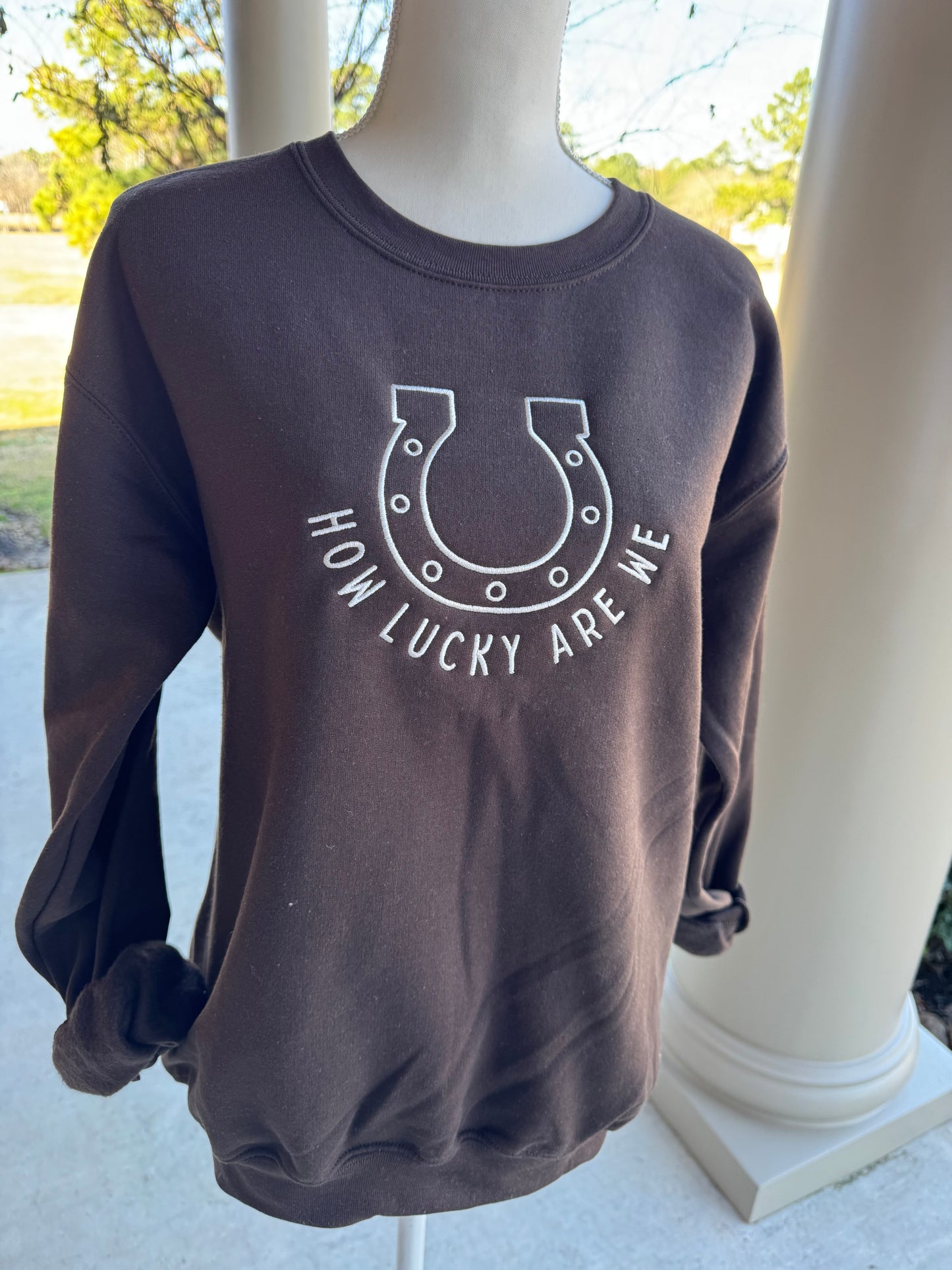 How Lucky Are We Sweatshirt