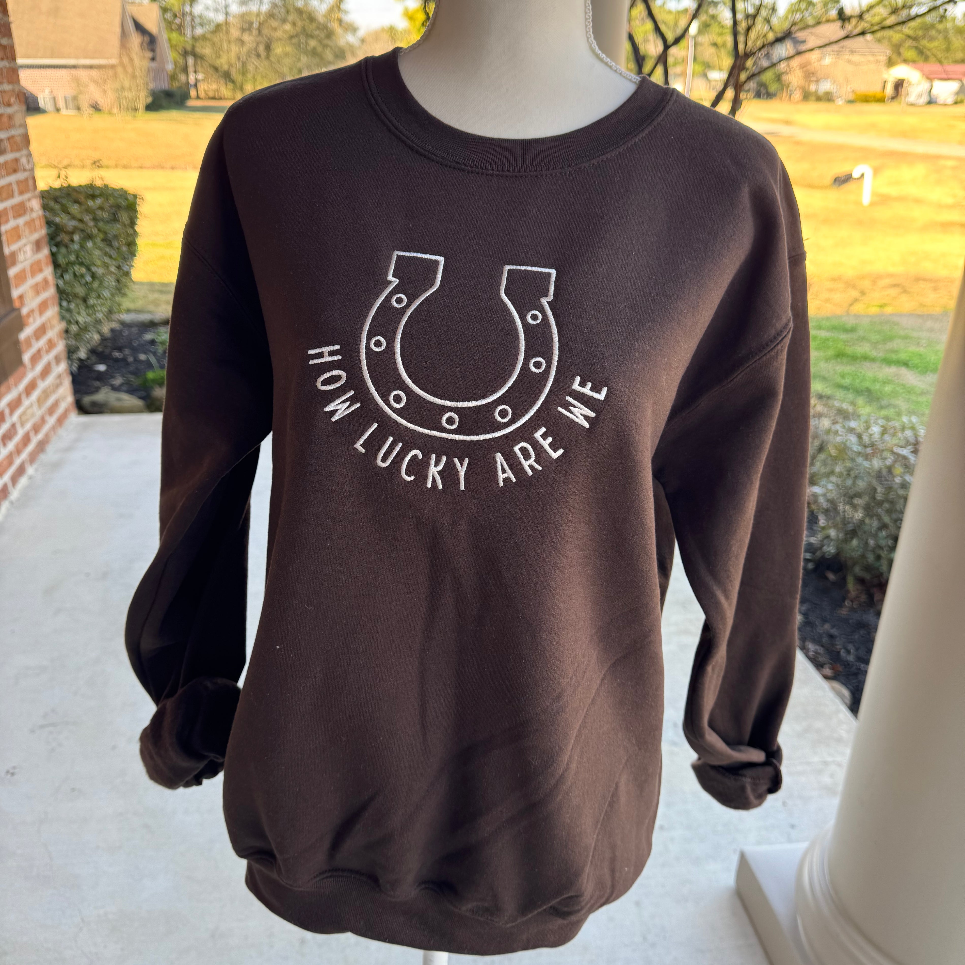 How Lucky Are We Sweatshirt