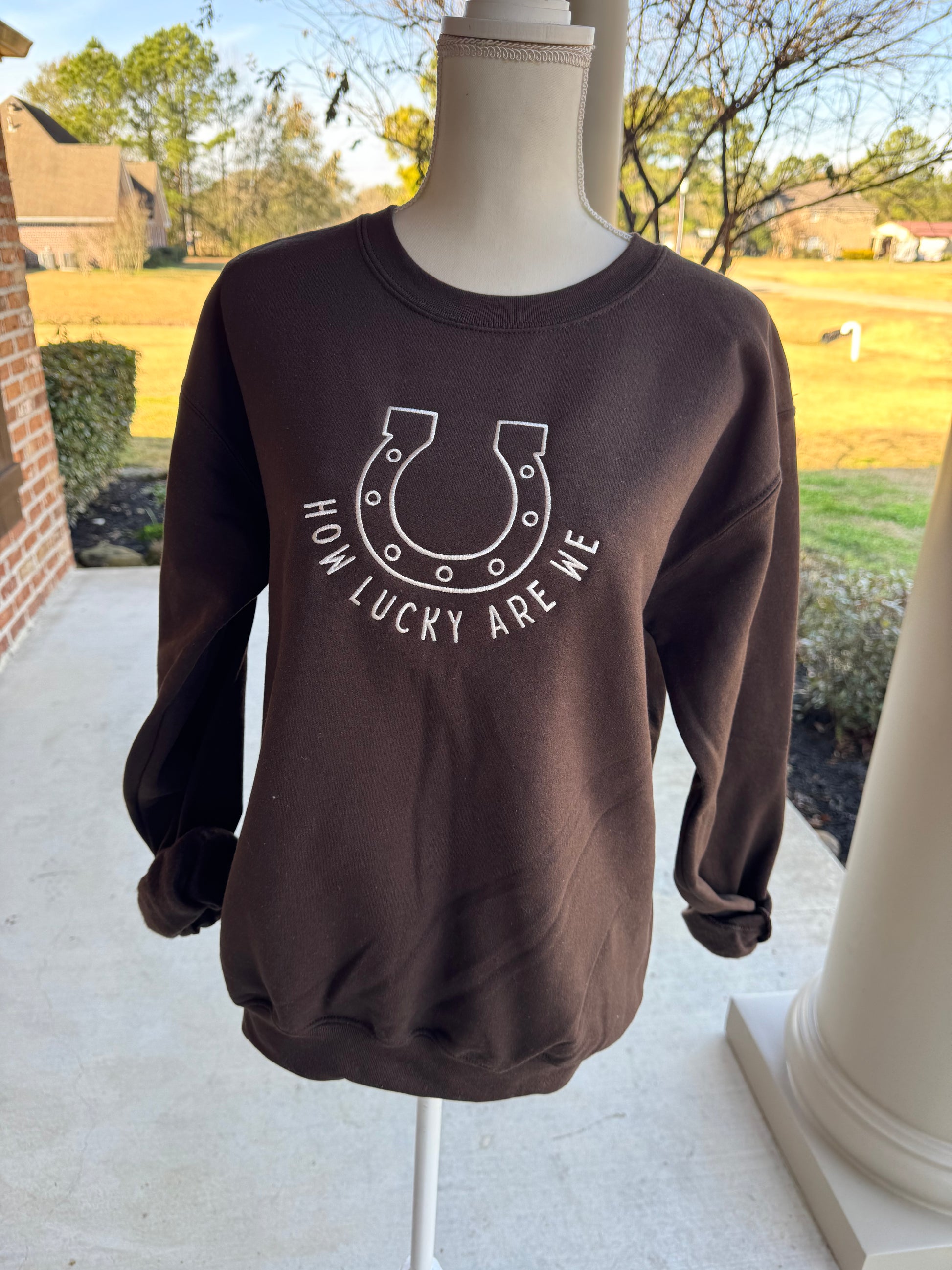 How Lucky Are We Sweatshirt
