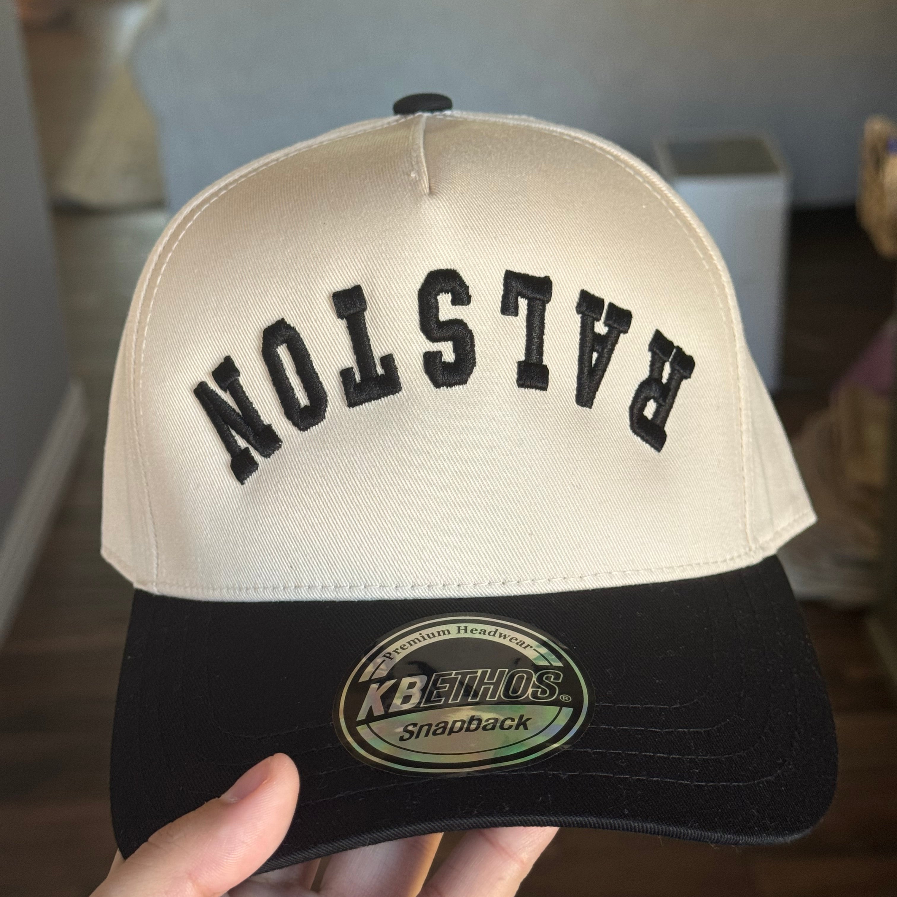 Puff Upside Down Last Name Hat