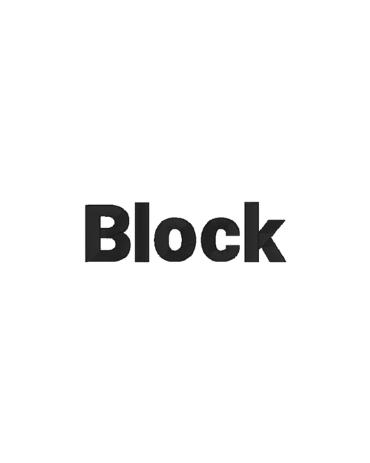 Block Name Font
