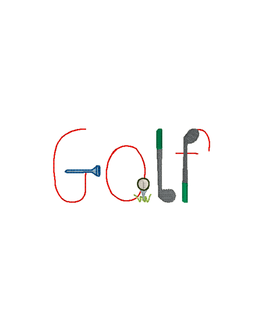 Golf Name Font